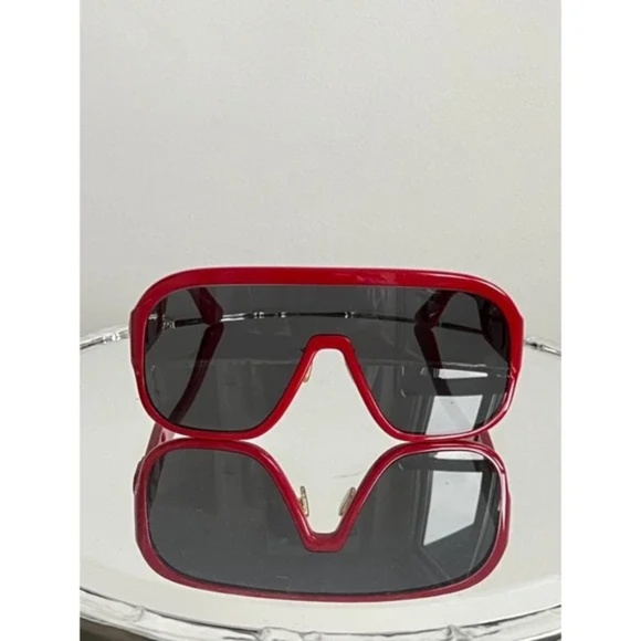 DIOR BOBBYSPORT M1U 35A0 RED GREY SUNGLASSES NWT $750 Unisex - Picture 8 of 12